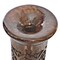 Uniquewise Antique Decorative Hand Curved Brown Mango Wood Floor Flower Vase Trumpet Design QI004012 - alternate 3